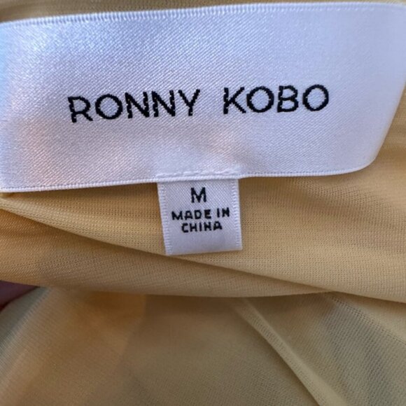 Ronny Kobo Yellow Rushed Dress – Brand New with Tags! - Picture 7 of 10